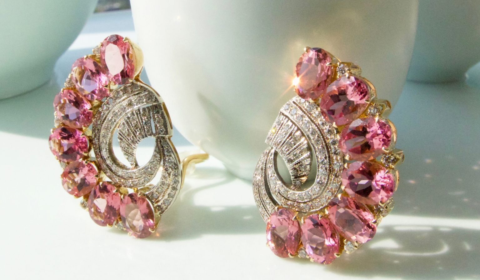 Pink Tourmaline Earrings