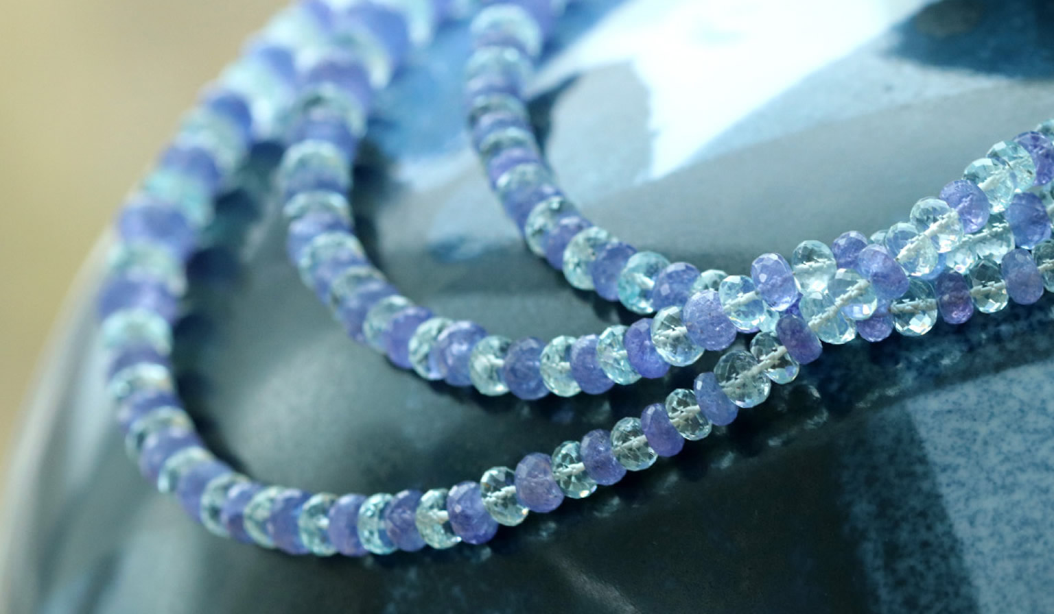 Tanzanite shop beads necklace